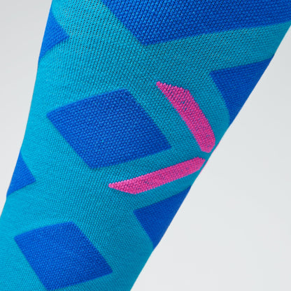 Merino Skiing Socks Women | Turquoise / Cobalt
