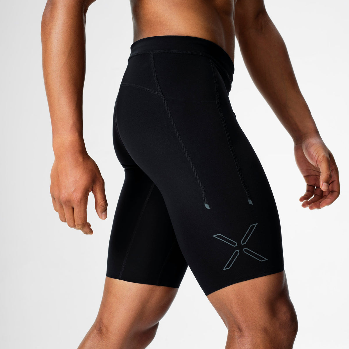 Running Shorts Men | Black / Light Grey
