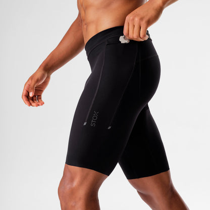 Running Shorts Men | Black / Light Grey