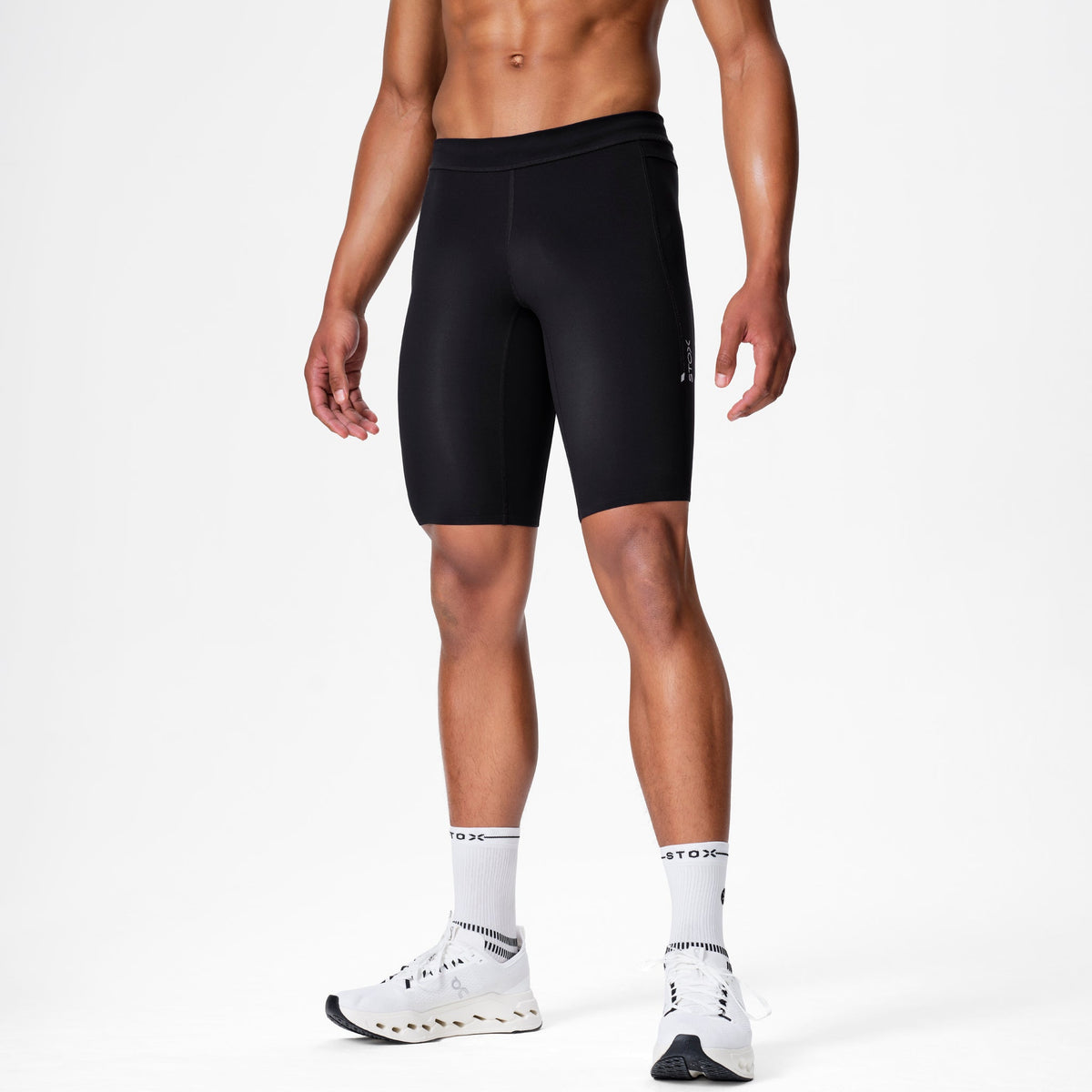 Running Shorts Men | Black / Light Grey