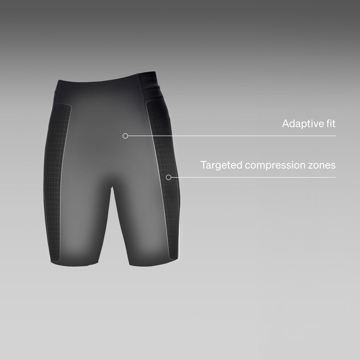 Running Shorts Women | Black / Light Grey