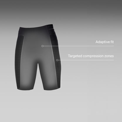 Running Shorts Women | Black / Light Grey