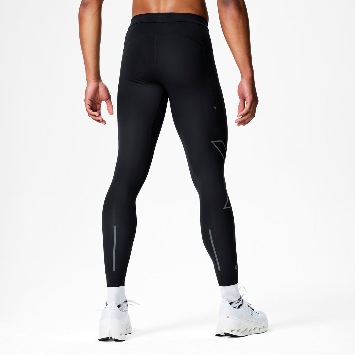 Running Tights Men | Black / Light Grey