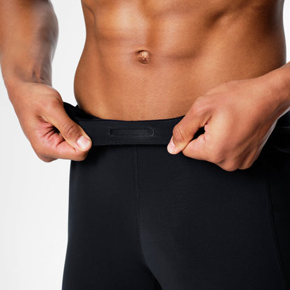Running Tights Men | Black / Light Grey