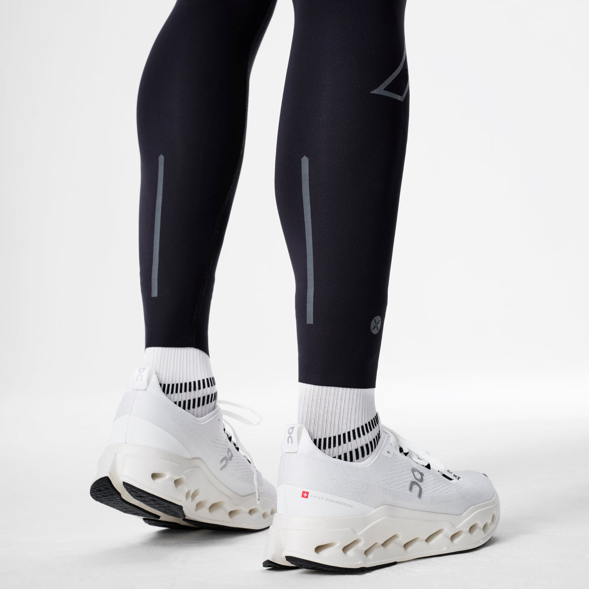 Running Tights Men | Black / Light Grey