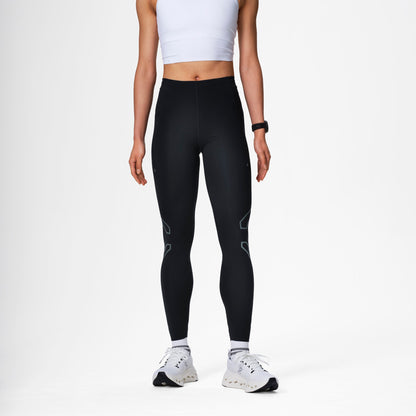 Running Tights Women | Black / Light Grey