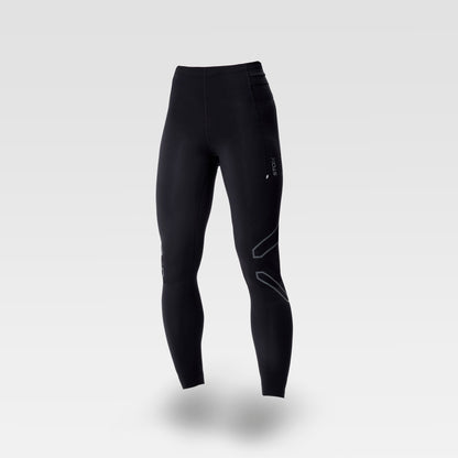 Running Tights Women | Black / Light Grey